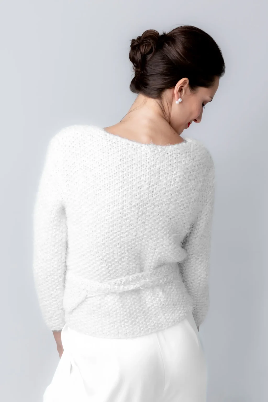 Strickjacke Ballerina Girl in Ivory von marry&bride.